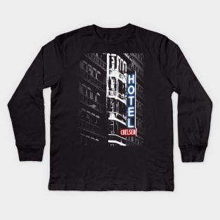 Hotel Chelsea NY 2 Kids Long Sleeve T-Shirt